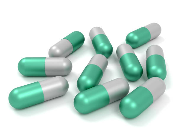 istock Medicine. Some capsule pills isolated on white 1219315733