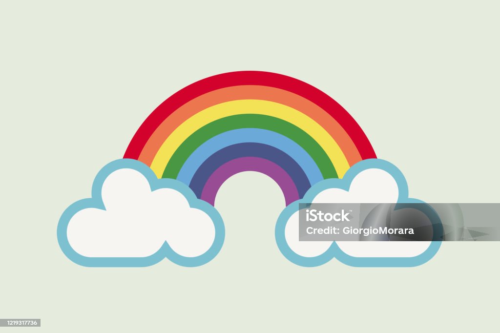 Rainbow for hope and wish - Royalty-free Arco-Íris arte vetorial