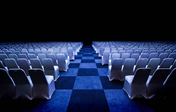 empty chairs in large Conference hall for Corporate Convention or Lecture