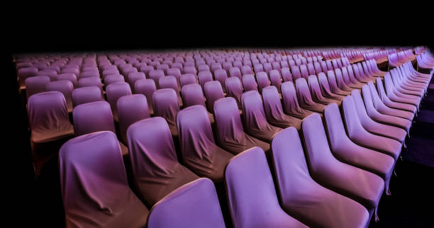 empty chairs in large Conference hall for Corporate Convention or Lecture