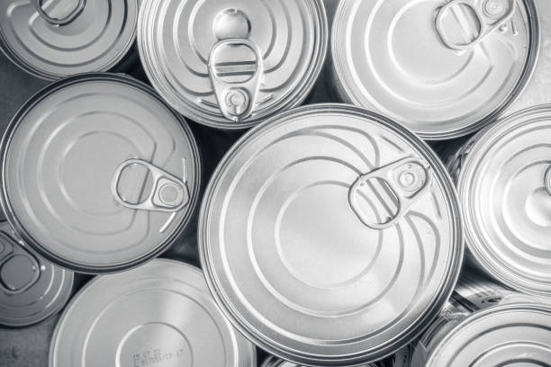 istock Tin can. Conserved junk food without label 1219323613