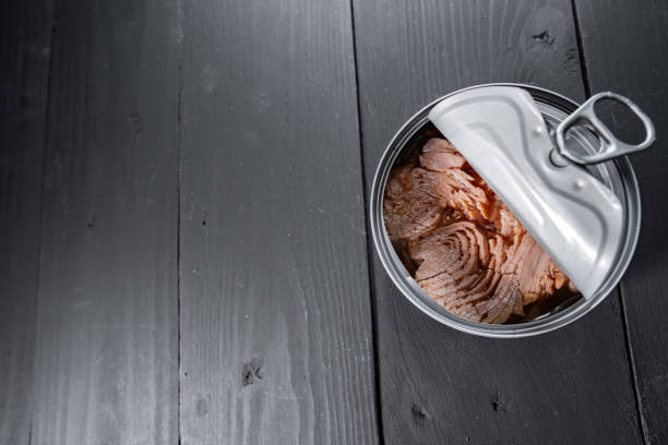 istock Tin can. Conserved junk food without label 1219324025