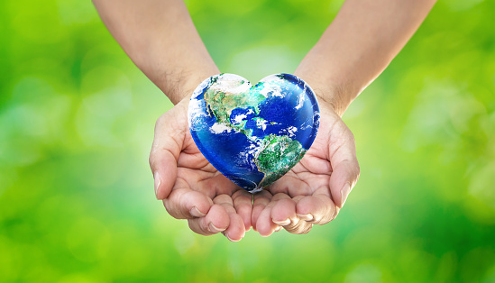 Earth Heart in Hands on Green Blurred Nature background, World Environment Day and Give Love to Our World Concept
http://earthobservatory.nasa.gov/IOTD/view.php?id=885