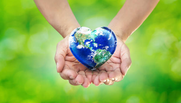 Give Love to Our World stock photo