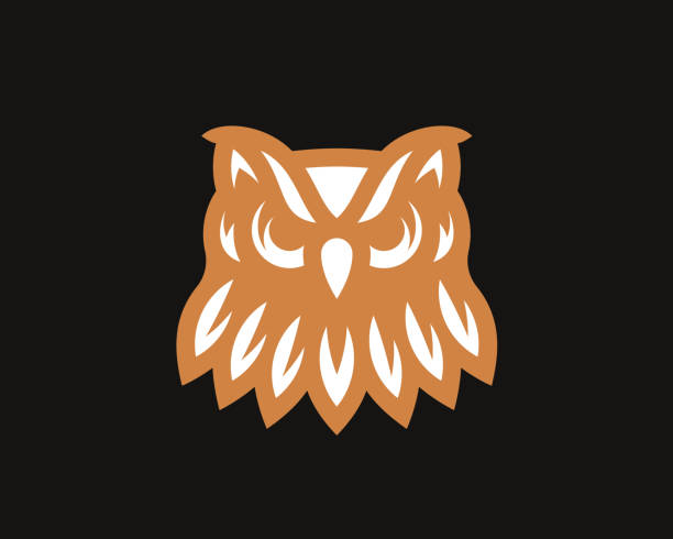 istock Owl modern logo. Night bird emblem design editable for your business. Filin vector illustration. 1219331801