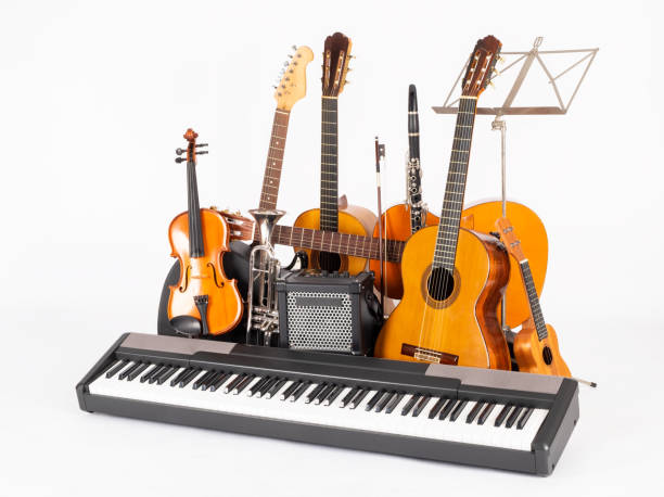 istock group of instruments in white background 1219335731