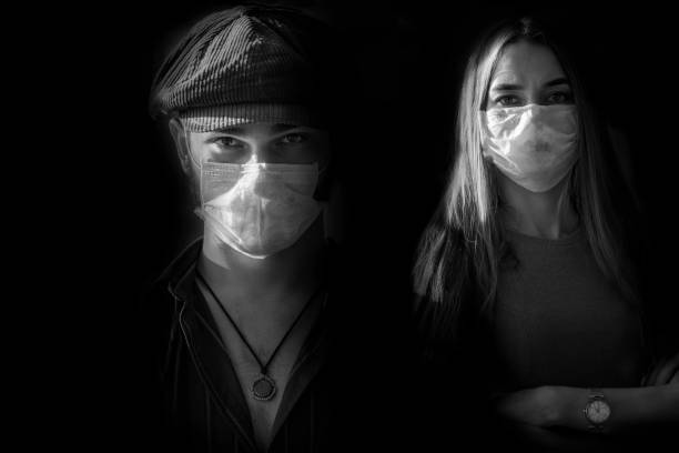 istock Viral infection concept. Floating virus 1219335759