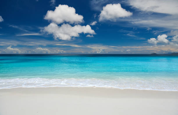 istock Beautiful Petite Anse beach at Seychelles 1219336882