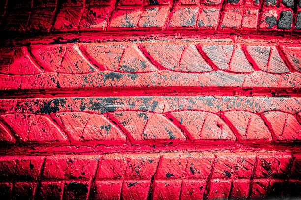 istock Abstract painted art background.  Car tire texture. 1219339343