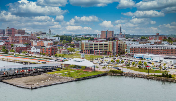 istock Portland Maine from at Sea 1219340955