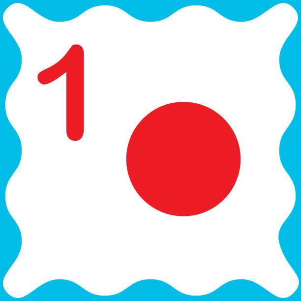 ilustraciones, imágenes clip art, dibujos animados e iconos de stock de tarjeta número 1 (uno) y círculo. números de aprendizaje y forma geométrica, matemáticas. juego para niños. ilustración vectorial. - number 10 flash