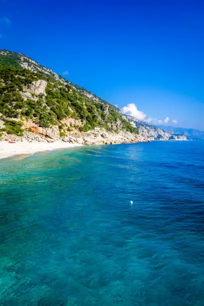Cala Sisine beach in the Golf of Orosei, Sardinia, Italy