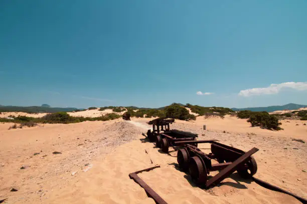 Photo of Mining Carts - Piscinas Beach