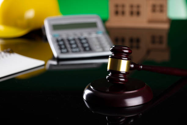 istock Labour law and builiding law concept. 1219346697