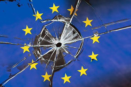 Collapse of the European Union. Disintegration of European countries. Concept