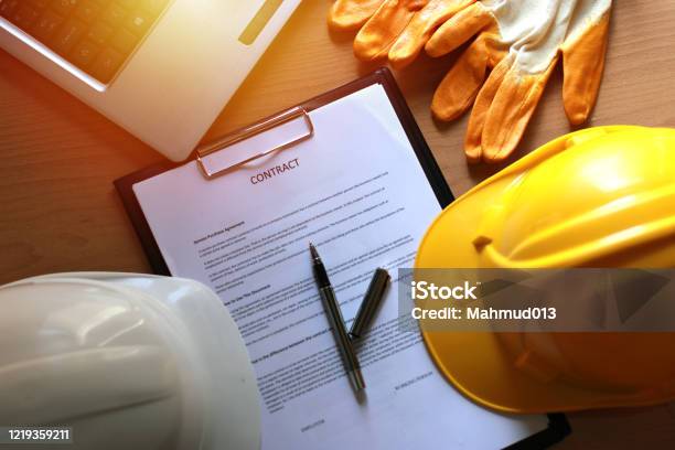 A New Employment Contract Stock Photo - Download Image Now - Contract, Construction Industry, Law