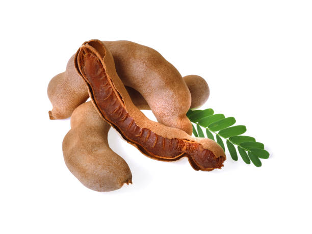 istock Sweet tamarind isolated on white background. 1219360274