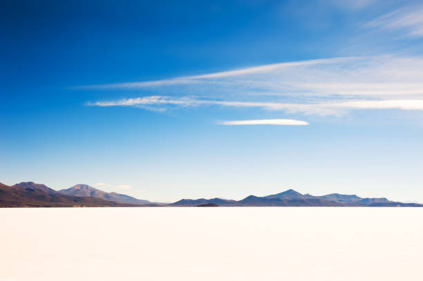 istock White salt surface of Salar de Uyuni salt flat in Bolivia. 1219360603