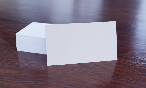 istock Business cards template for branding identity. 3D render. 1219372815