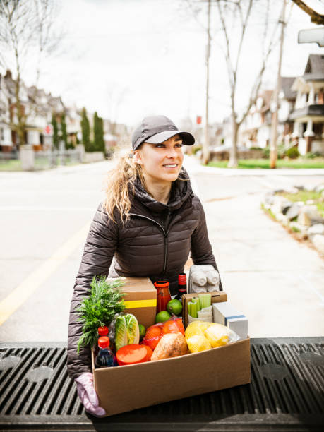istock COVID-19, Home food delivery during lockdown 1219374269
