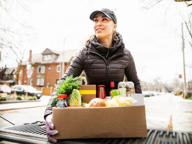istock COVID-19, Home food delivery during lockdown 1219374291