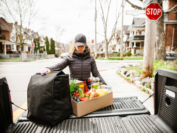 istock COVID-19, Home food delivery during lockdown 1219374458