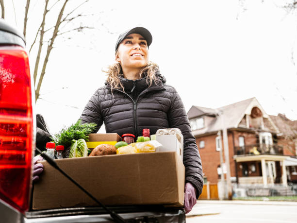 istock COVID-19, Home food delivery during lockdown 1219375015