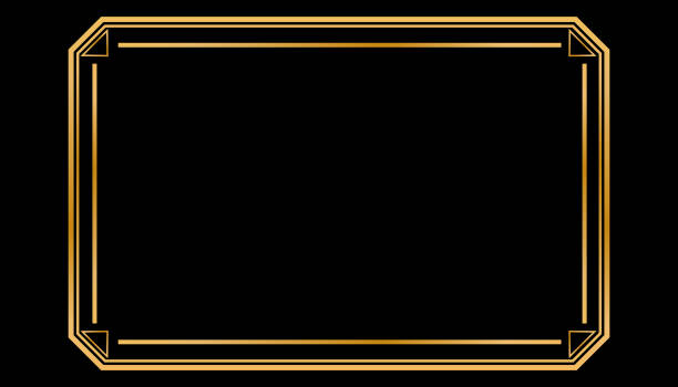 istock Gold painting or photograph frame. Vintage cover. Vintage beautiful rectangular frame. 1219375073