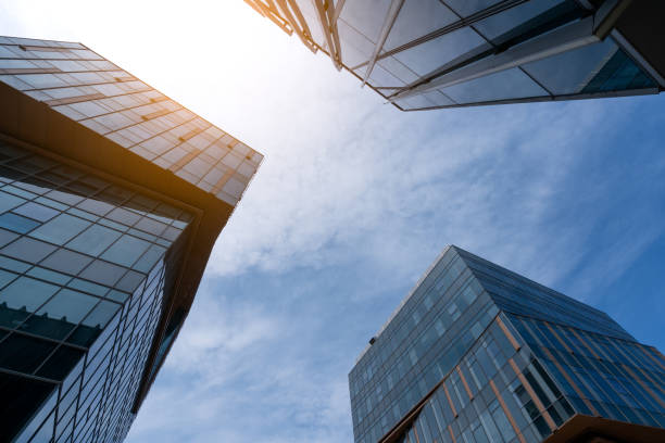istock low angle view of skyscrapers in Shanghai,china. 1219375340