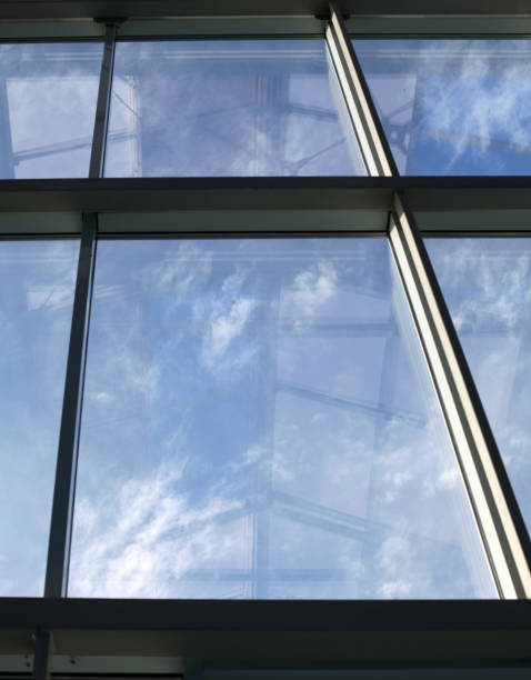 istock Abstract glass window architecture build background 1219377402