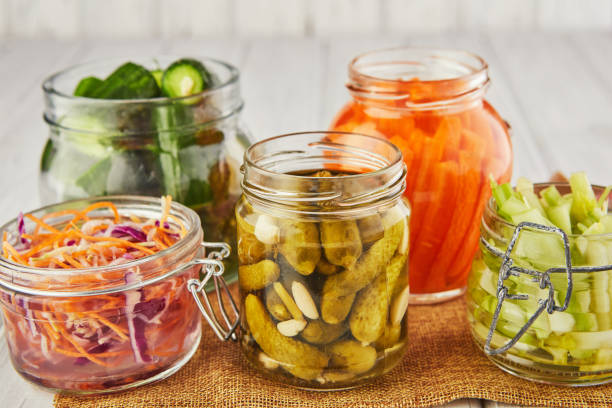 istock Fermented preserved vegetarian food concept 1219378832