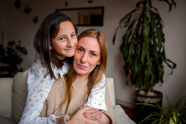 istock Portrait mother and daughter. 1219378881