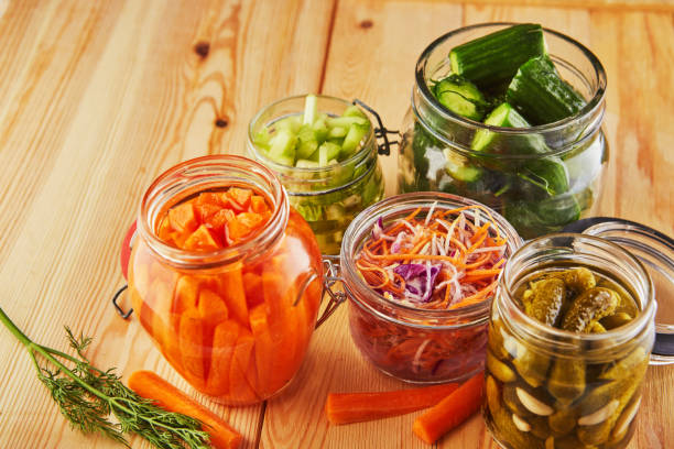 istock Fermented preserved vegetarian food concept 1219379568