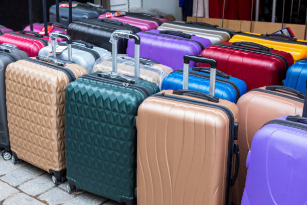 istock Luggage in stock ready to sell 1219383771