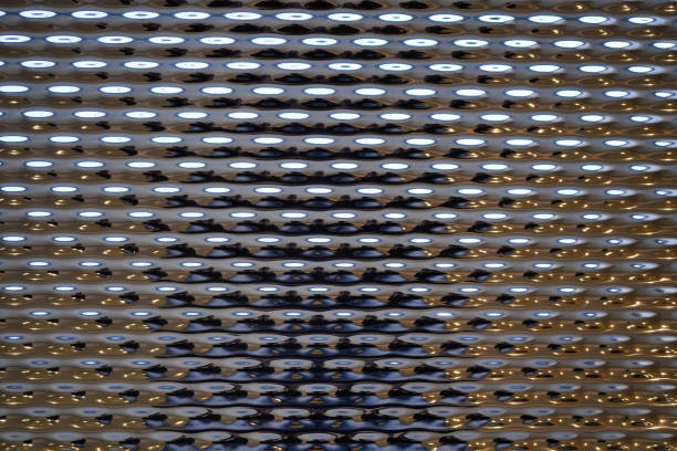 istock metal corrugated silver cover with many reflections 1219390736