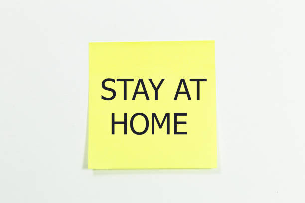 istock The word STAY AT HOME 1219392379
