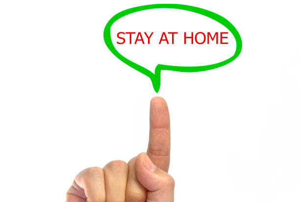 istock The word stay at home 1219392387