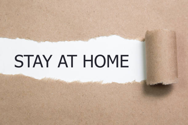 istock The word STAY AT HOME 1219392388