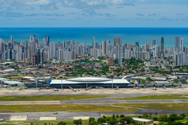 Recife International Airport, Guararapes, Gilberto Freyre stock photo