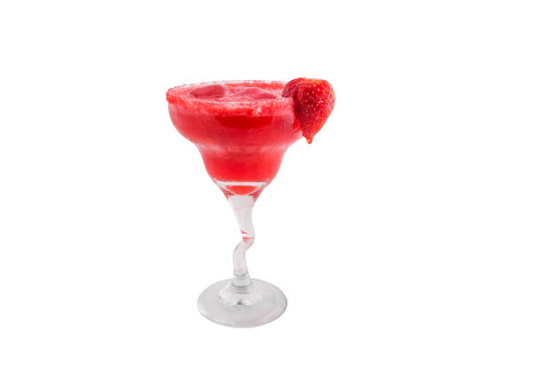 istock Cold strawberry smoothie juice with fresh strawberries fruit isolated on white background 1219397056