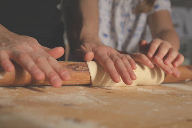 istock Traditional ravioli preparation - Italian handmade pasta 1219397504