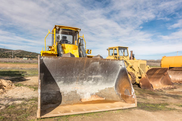istock Heavy rental machinery for construction, essential and necessary 1219399121