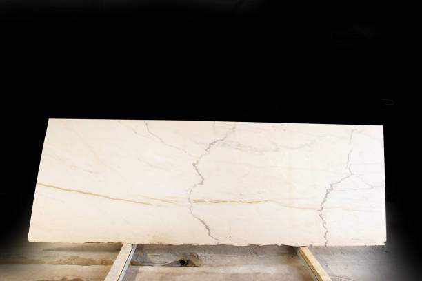 istock Large slab natural stone white marble called Bianco Rosa Portugalo 1219400115