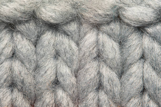 The texture of a knitted blue white sweater. Beautiful textured arana patterns. Background. Copy space