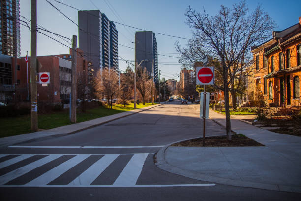 istock Residential One-way Street 1219411723