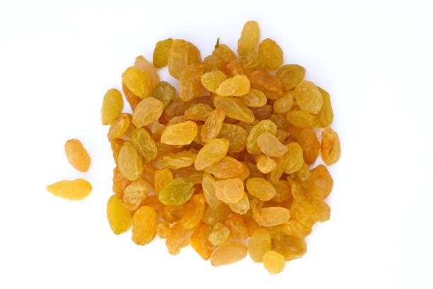 istock Yellow raisins of medium size from one grape of white grapes. 1219413632