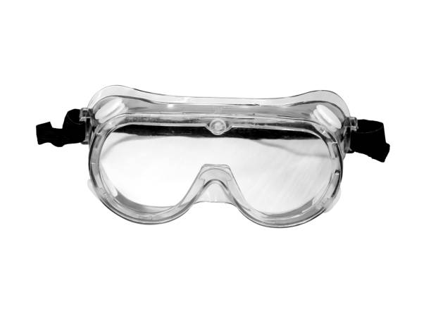 einweg-op-brille, eine persönliche schutzausrüstung - chirurgenbrillen stock-fotos und bilder
