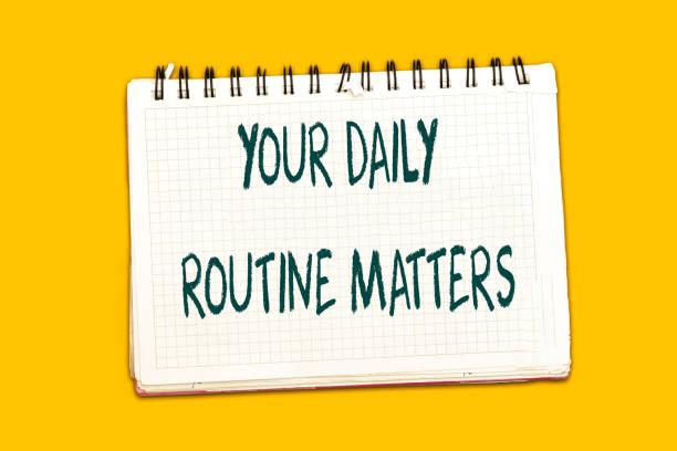 istock Your Daily Routine Matters concept for practice of regularly with pencil 1219417436