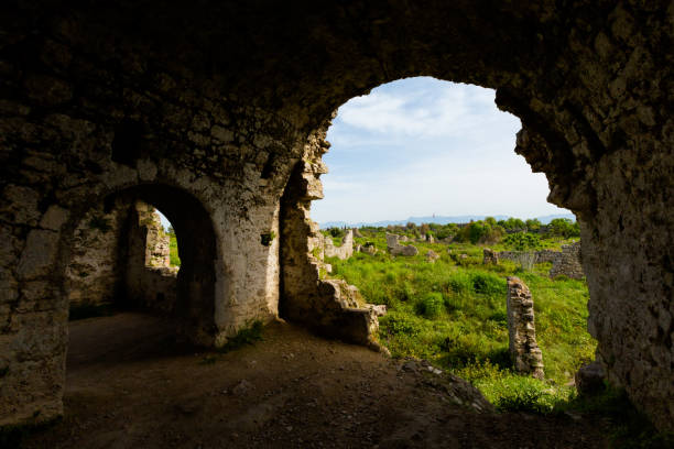 istock Byzantine hospital in Side, Turkey 1219421518