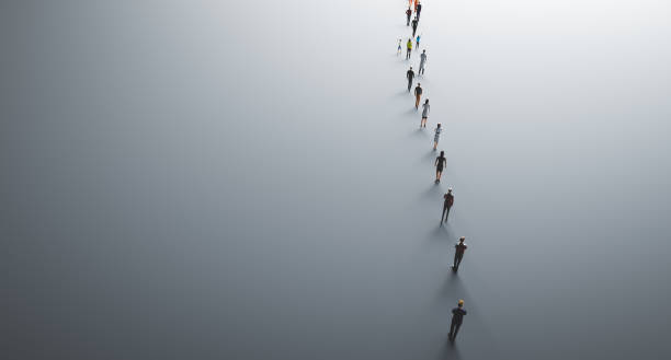istock People social distancing because of coronavirus - concept 1219421836